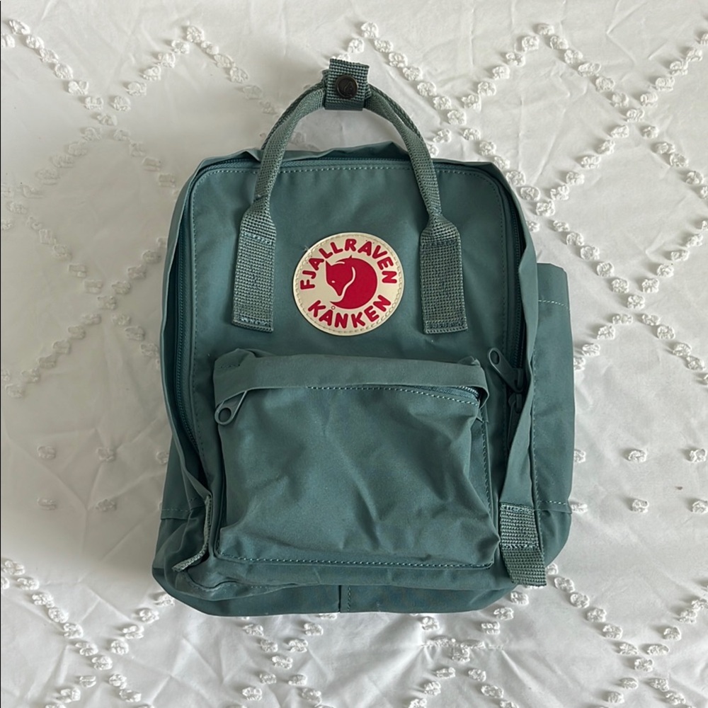 MINI Fjallraven Kanken Backpack in Teal and Red